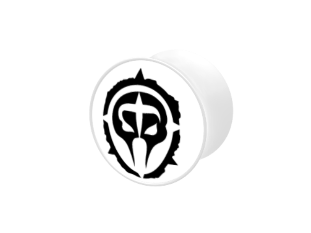 Plug - weiß - Logo schwarz